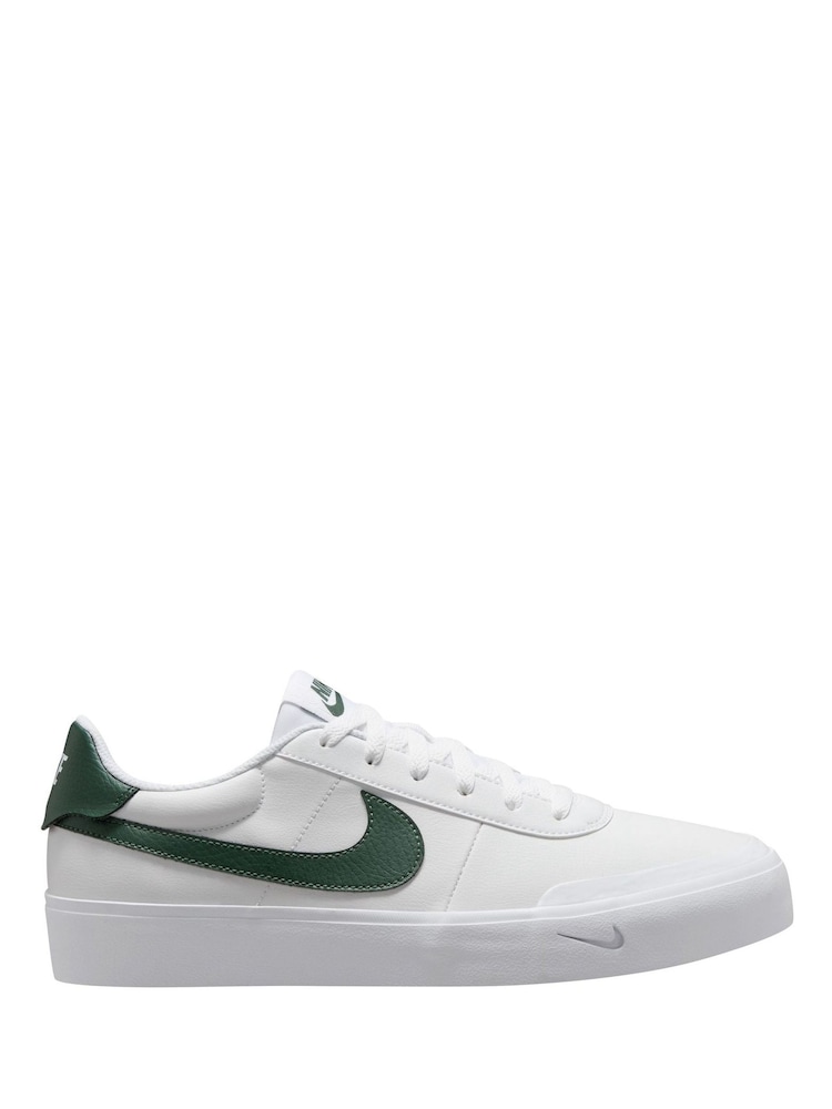Nike White/Green Court Shot Trainers - Image 1 of 4 Nike White/Green Court Shot Trainers - Image 1 of 4