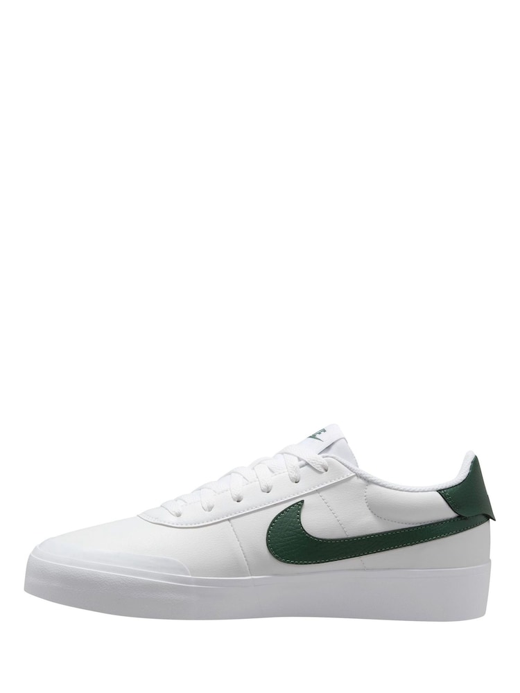 Nike White/Blue Court Shot Trainers - Image 2 of 4