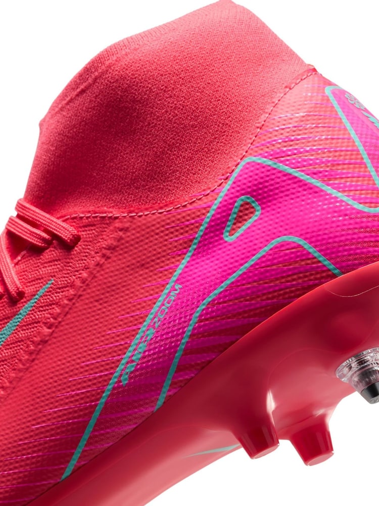 Nike Orange Adults Zoom Mercurial Superfly 10 Academy Soft Ground Football Boots - Image 11 of 12