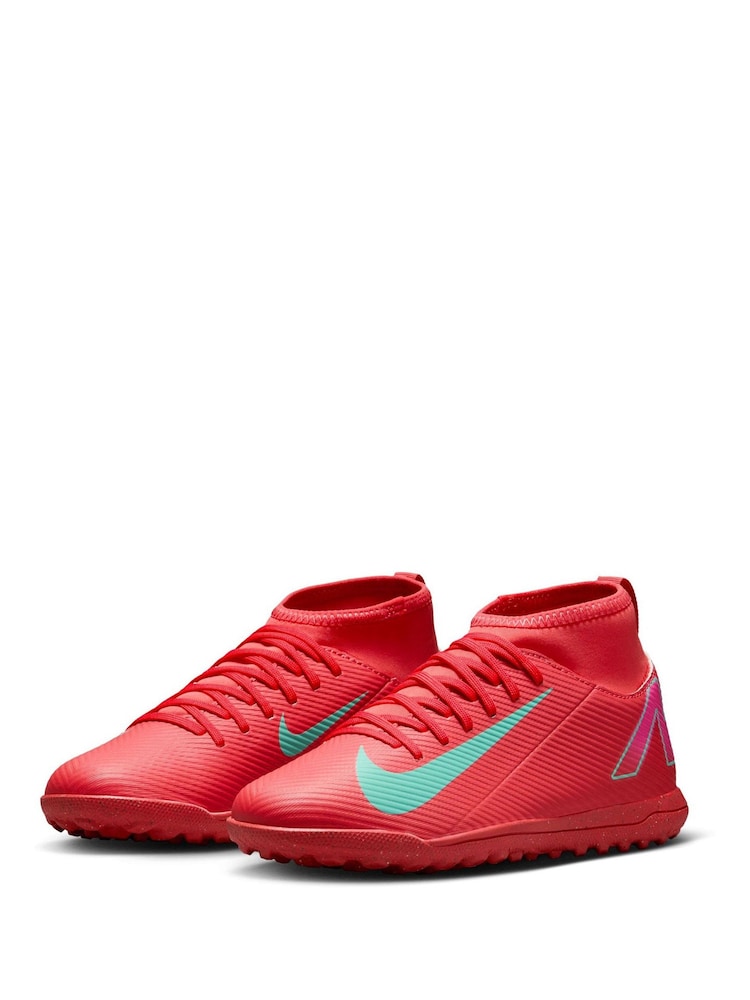 Nike Orange Kids Mercurial Superfly Club Turf Football Boots - Image 2 of 10