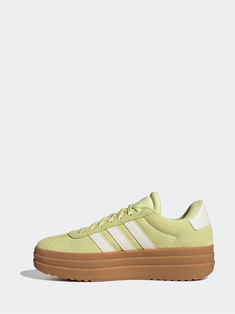 adidas Yellow VL Court Bold Trainers - Image 2 of 9