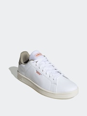 adidas White Urban Court Trainers - Image 3 of 9