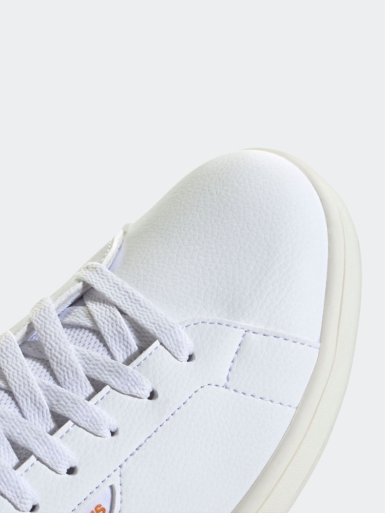 adidas White Urban Court Trainers - Image 9 of 9