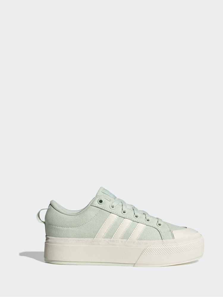 adidas Green Bravada 2.0 Platform Trainers - Image 1 of 3