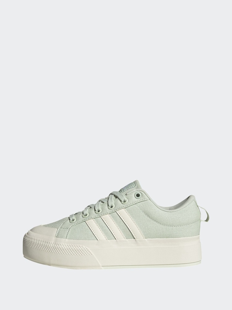 adidas Green Bravada 2.0 Platform Trainers - Image 2 of 3