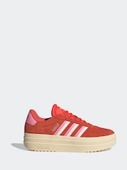 adidas Red VL Court Bold Trainers - Image 1 of 9