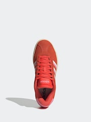adidas Red VL Court Bold Trainers - Image 6 of 9
