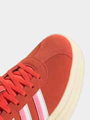 adidas Red VL Court Bold Trainers - Image 8 of 9