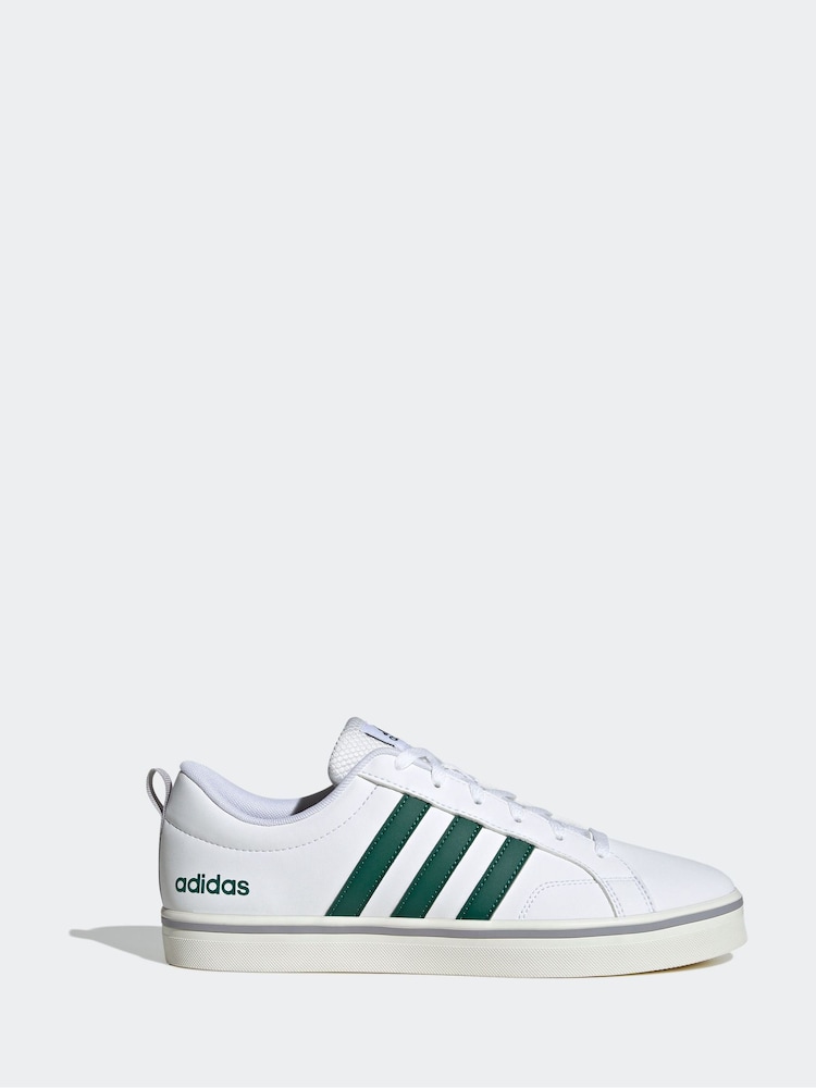 adidas White VS Pace Trainers - Image 1 of 9