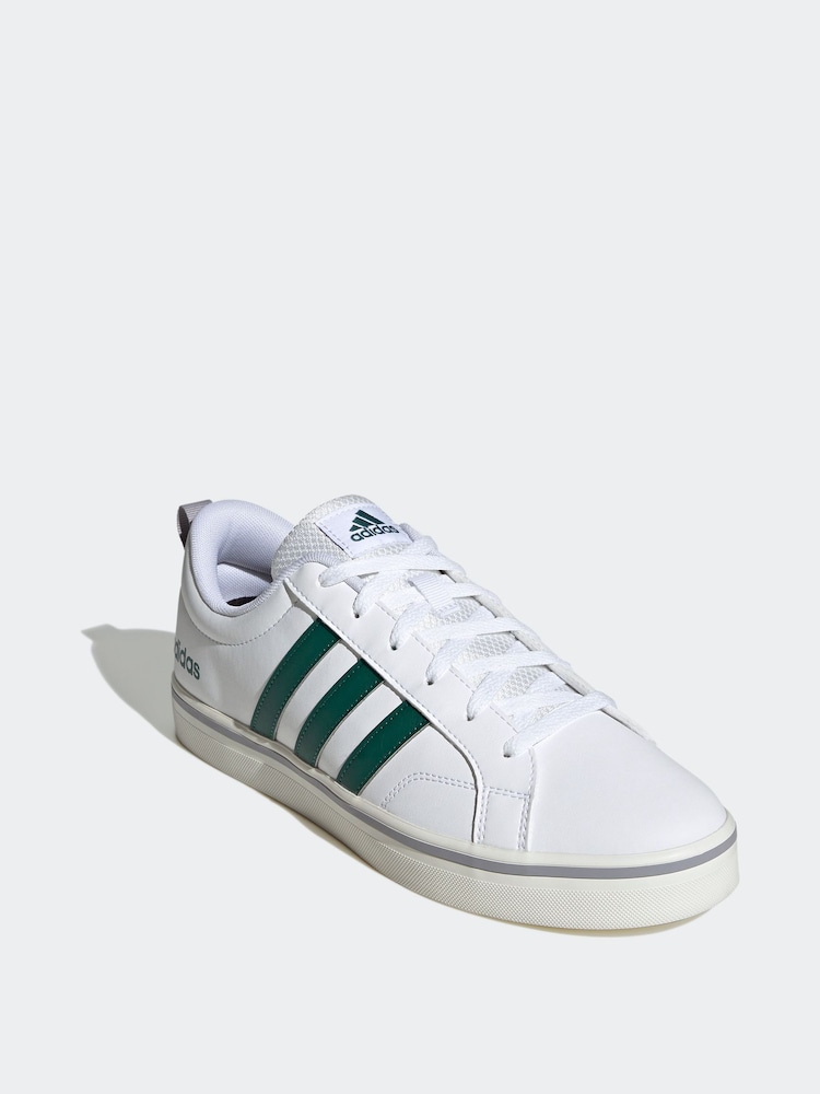 adidas White VS Pace Trainers - Image 2 of 9