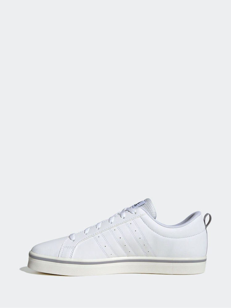 adidas White VS Pace Trainers - Image 8 of 9