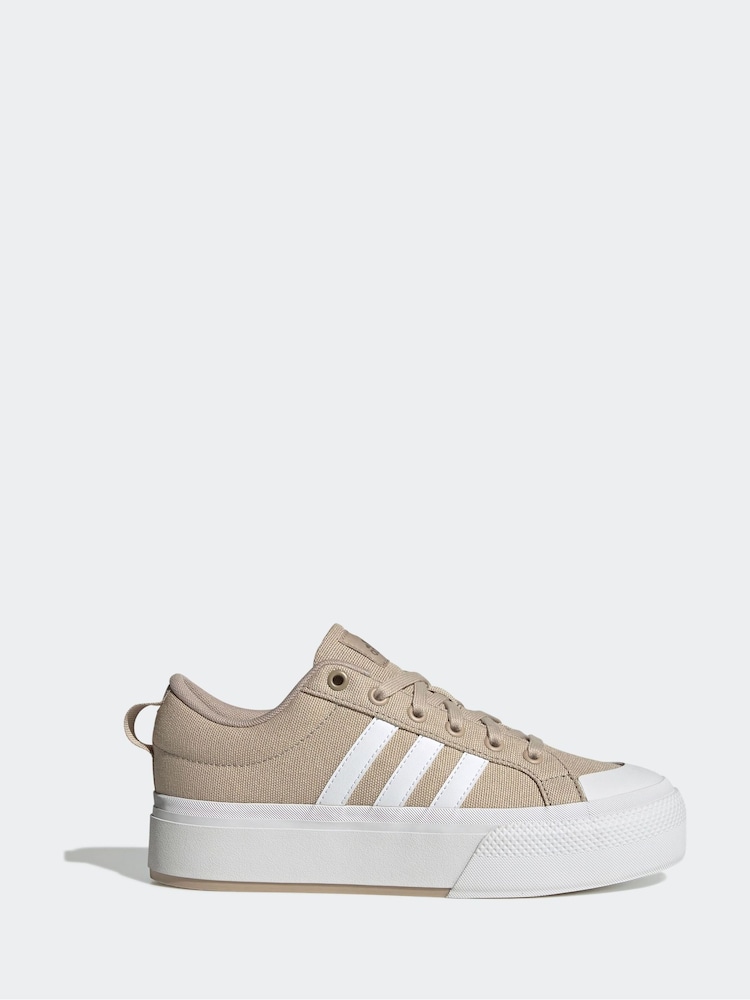 adidas Brown Bravada 2.0 Platform Trainers - Image 1 of 9