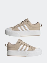 adidas Brown Bravada 2.0 Platform Trainers - Image 5 of 9