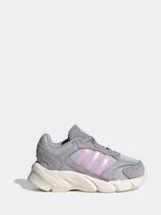 adidas Grey Light Crazy Chaos 200 Trainers - Image 1 of 10