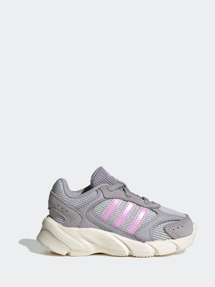 adidas Grey Light Crazy Chaos 200 Trainers - Image 1 of 10
