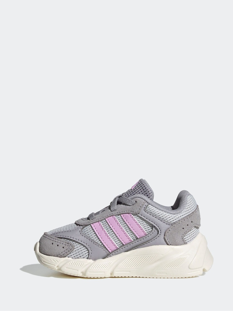 adidas Grey Light Crazy Chaos 200 Trainers - Image 2 of 10