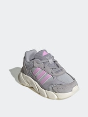 adidas Grey Light Crazy Chaos 200 Trainers - Image 3 of 10