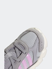 adidas Grey Light Crazy Chaos 200 Trainers - Image 9 of 10