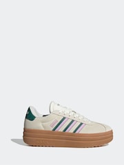 adidas White VL Court Bold Trainers - Image 1 of 17