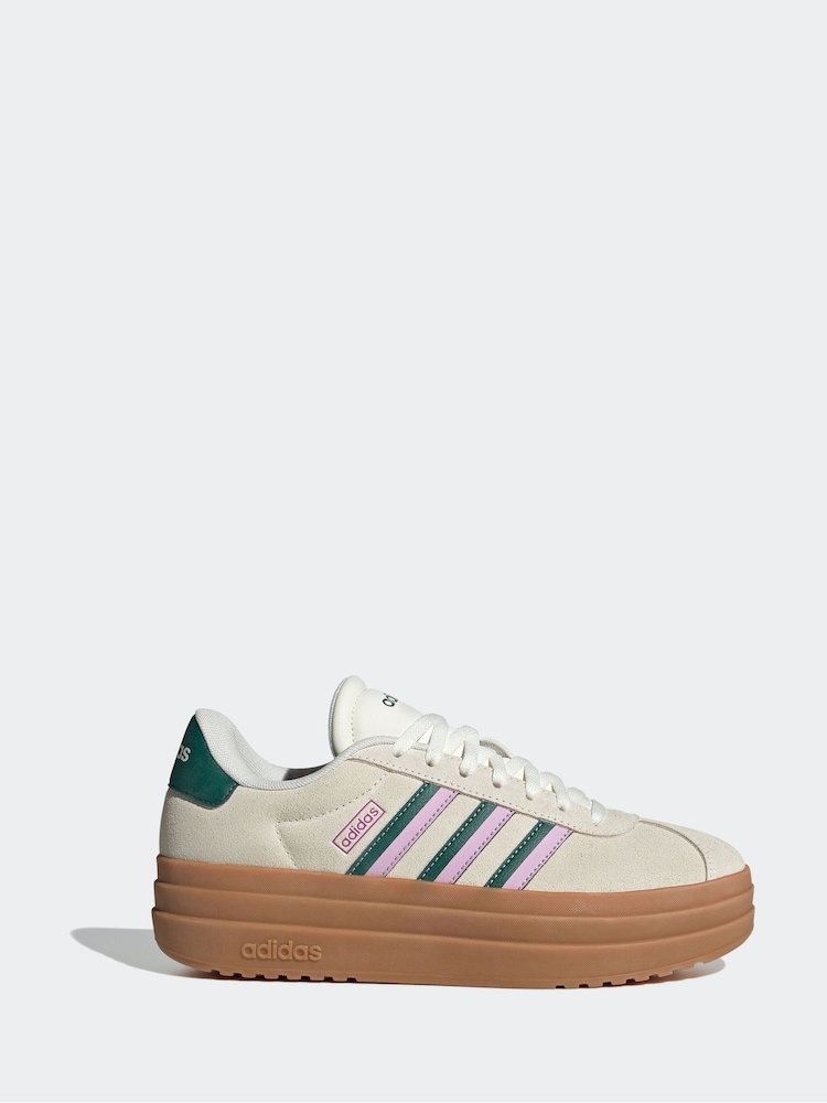 adidas White VL Court Bold Trainers - Image 1 of 17