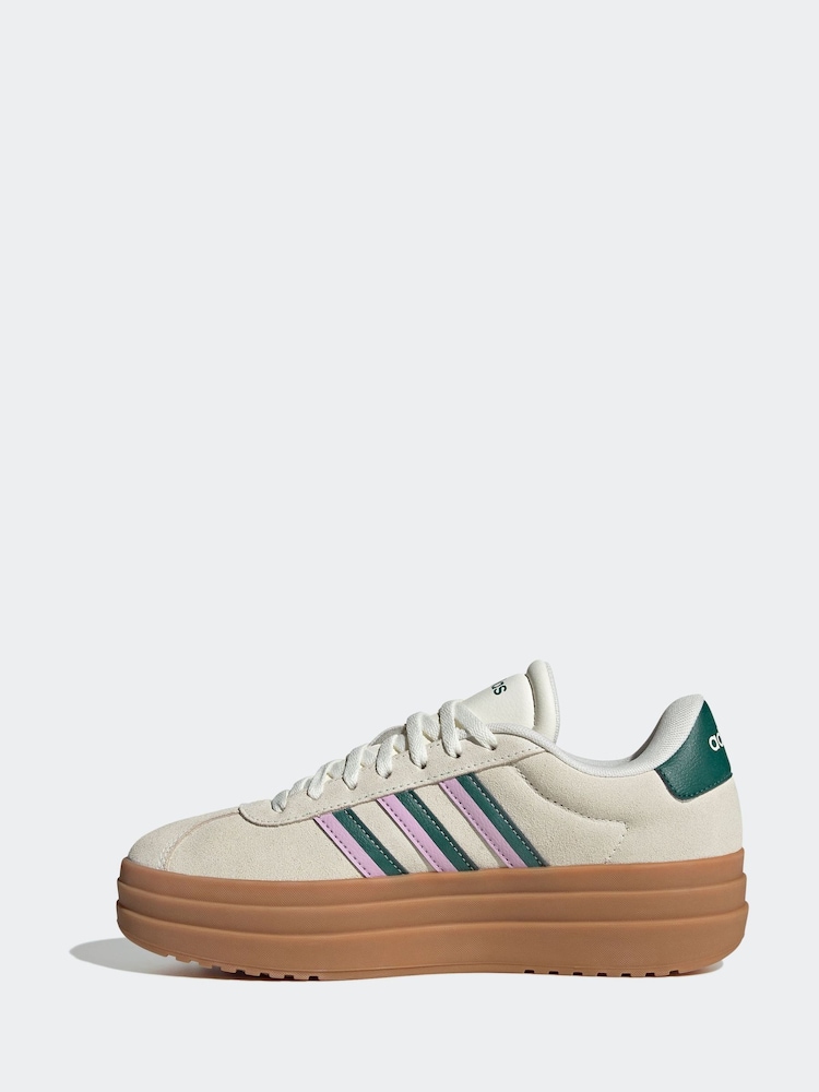 adidas White VL Court Bold Trainers - Image 10 of 17