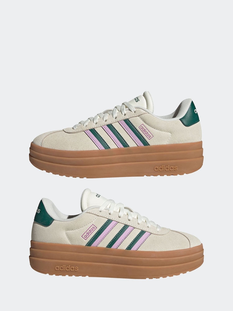 adidas White VL Court Bold Trainers - Image 13 of 17