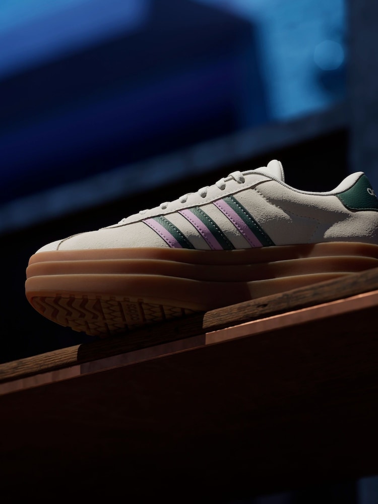 adidas White VL Court Bold Trainers - Image 7 of 17