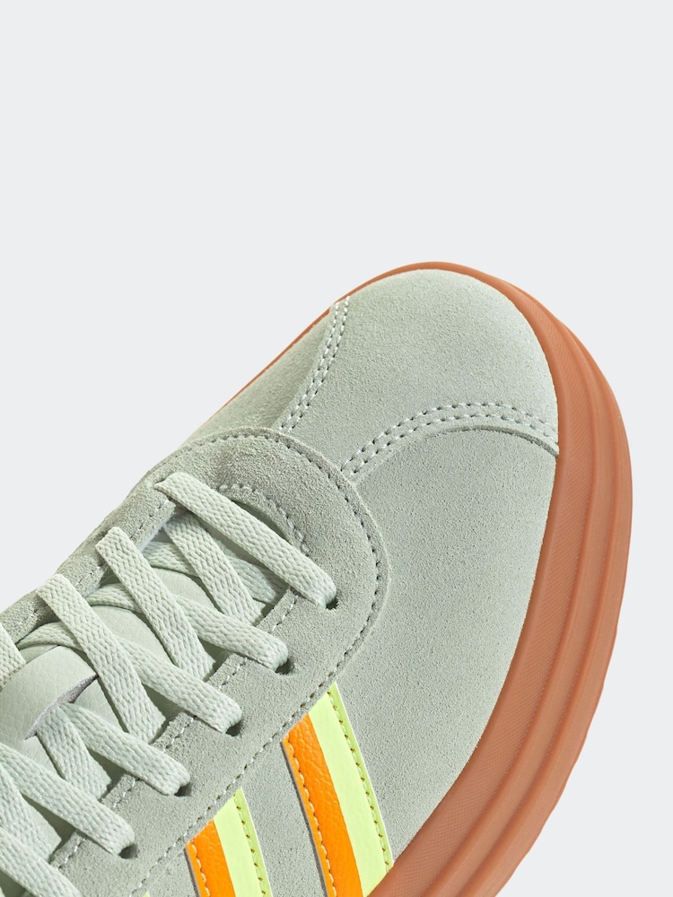 adidas Green/Brown VL Court Bold Trainers - Image 16 of 17