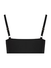 Yours Curve Black Ring Detail Bikini Top - Image 6 of 6