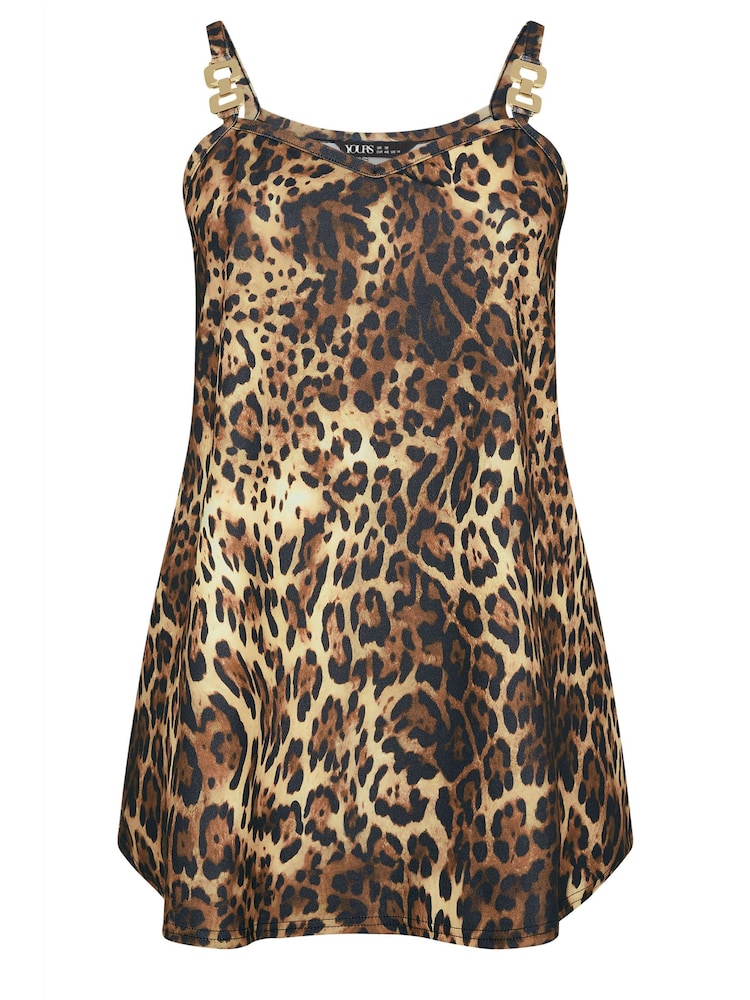 Yours Curve Natural Limited Double Metal Trim Cami Top - Image 5 of 5
