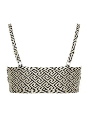 Yours Curve Metallic Geometric Twist Front Bikini Top - Image 7 of 7