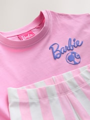 Lilac Purple Barbie Short Sleeve 100% Cotton T-Shirt and Cycle Shorts Set (3mths-7yrs) - Image 8 of 9