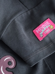 Charcoal & Lilac - طقم من شورت لركوب الدراجات وتيشرت بكُم قصير مُزيَّن بطبعة Mickey & Minnie Mouse %100 قطن (3 شهور-7 سنوات) - صورة 10 من 11
