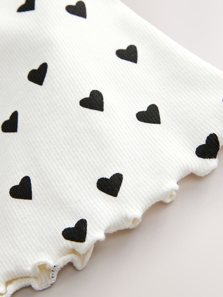 Pink Heart Peppa Pig Long Sleeve T-Shirt and Flare Leggings Set (3mths-7yrs) - Image 9 of 9