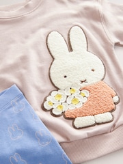 Rosa pálido - Conjunto de camisetas e leggings Miffy de manga comprida 100% algodão (3meses a7anos) - Imagem 8 de 10