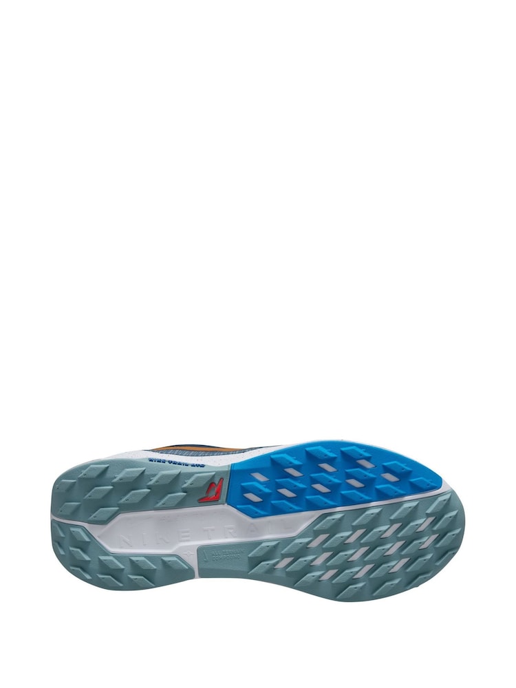 Nike Blue Void Orange Youth Pegasus Trail 5 Running Trainers - Image 4 of 4