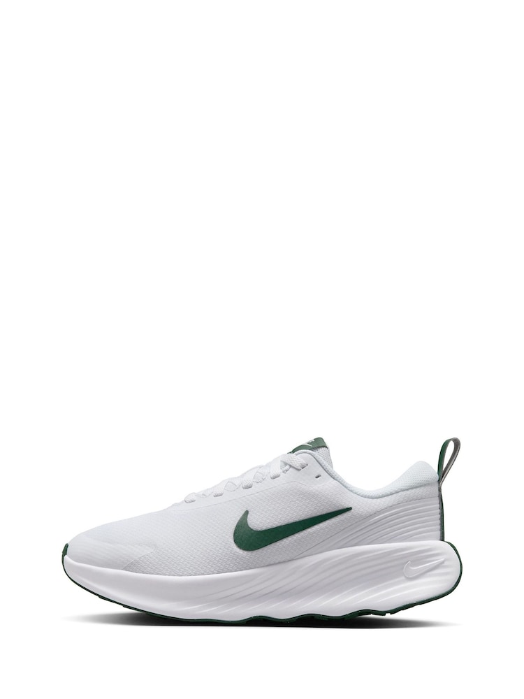 Nike White/Green Promina Walking Trainers - Image 2 of 11