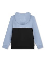 BOSS Black Colourblock Chest Logo Zip-Up Hoodie - Image 2 of 2