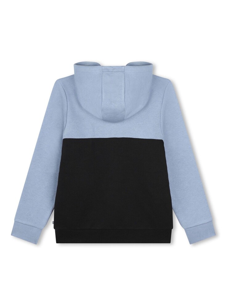 BOSS Black Colourblock Chest Logo Zip-Up Hoodie - Image 2 of 2