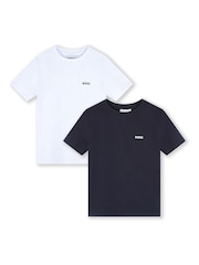 BOSS Blue Chest Logo T-Shirts 2 Pack - Image 1 of 7
