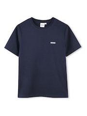 BOSS Blue Chest Logo T-Shirts 2 Pack - Image 3 of 7