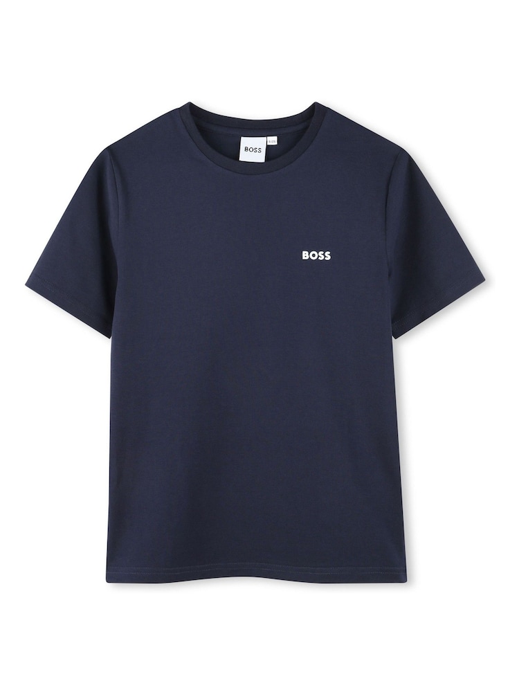 BOSS Blue Chest Logo T-Shirts 2 Pack - Image 3 of 7