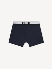 BOSS Dark Blue Logo Boxers 2 Pack - Image 3 of 7