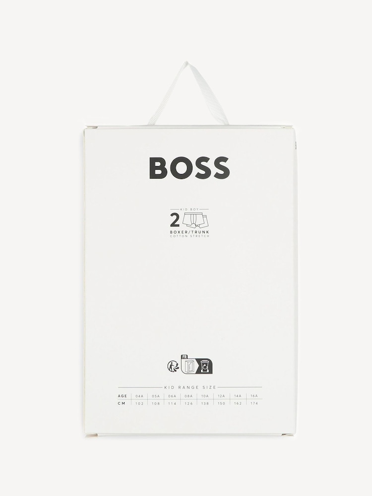 BOSS Dark Blue Logo Boxers 2 Pack - Image 7 of 7