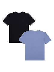 BOSS Black/Chrome Chest Logo T-Shirts 2 Pack - Image 2 of 6