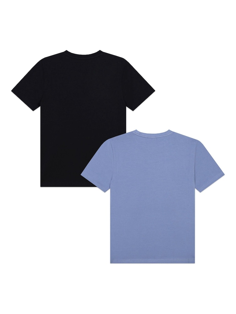 BOSS Black/Chrome Chest Logo T-Shirts 2 Pack - Image 2 of 6