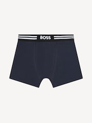 BOSS Blue Logo Boxers 2 Pack - Image 3 of 4