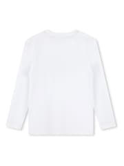 BOSS White Vintage Logo Long Sleeve T-Shirt - Image 2 of 3