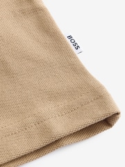 BOSS Natural Chest Logo Colourblock Short Sleeve Polo Shirt - Image 5 of 5