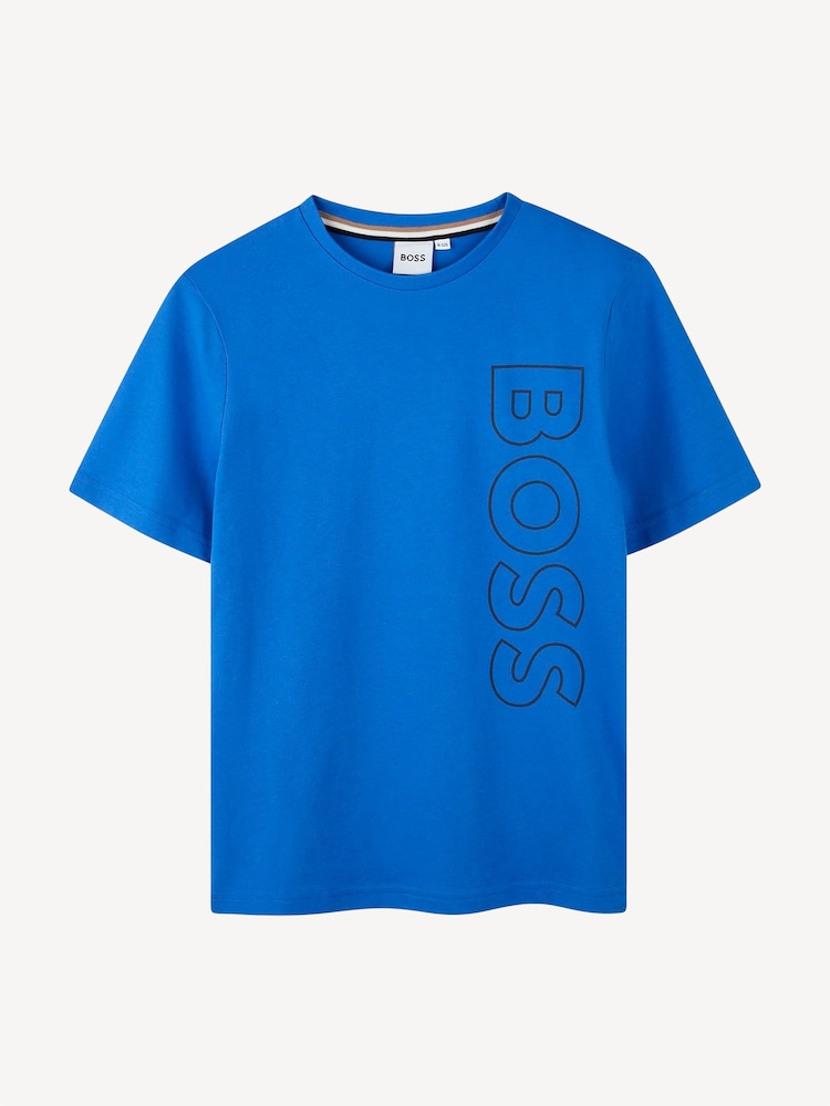 BOSS Blue Logo Short Sleeve T-Shirt - Image 1 of 2